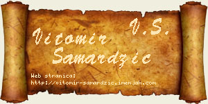 Vitomir Samardžić vizit kartica